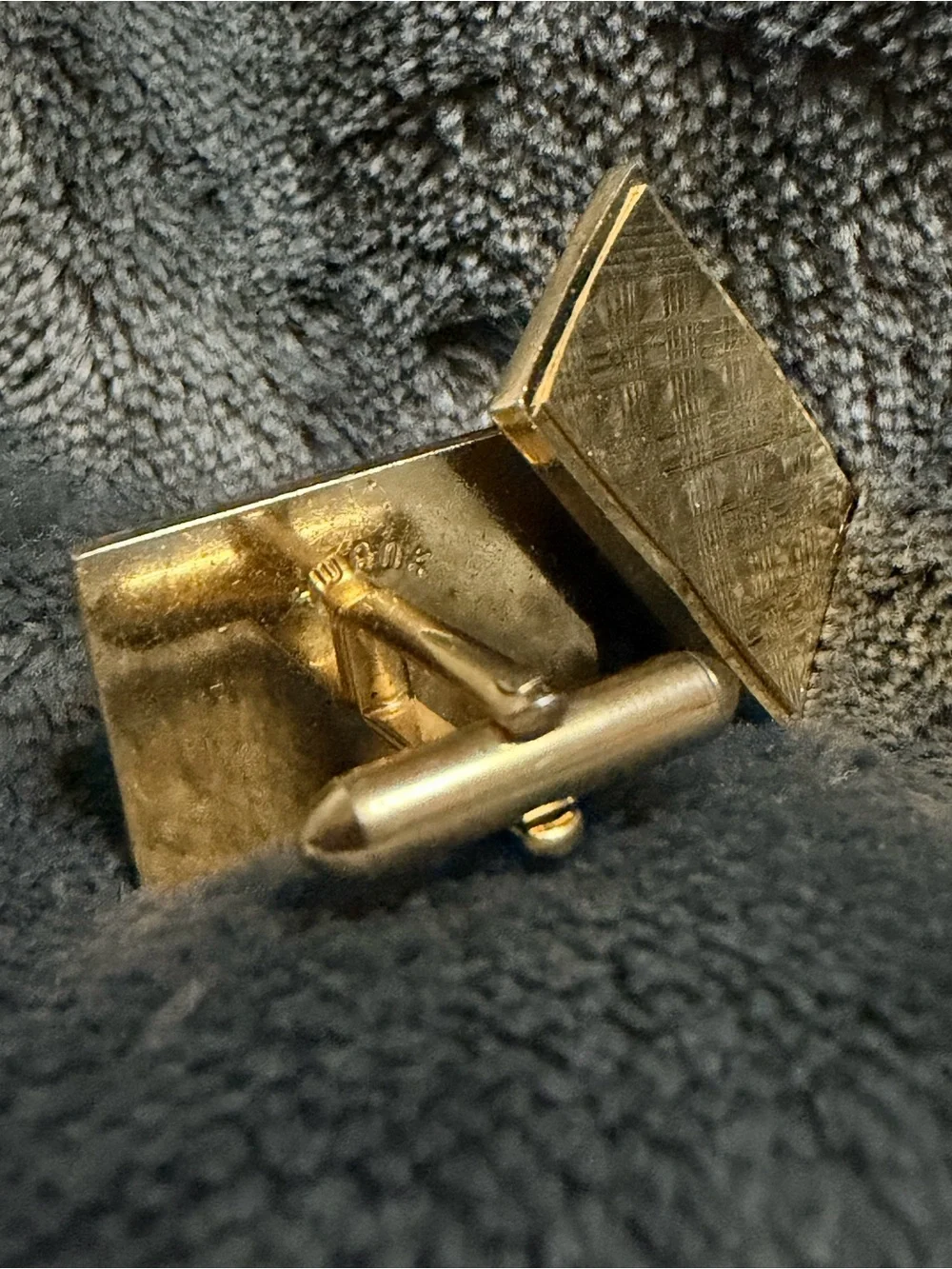 Swank Mid Century Modern Gold Plated Cufflinks